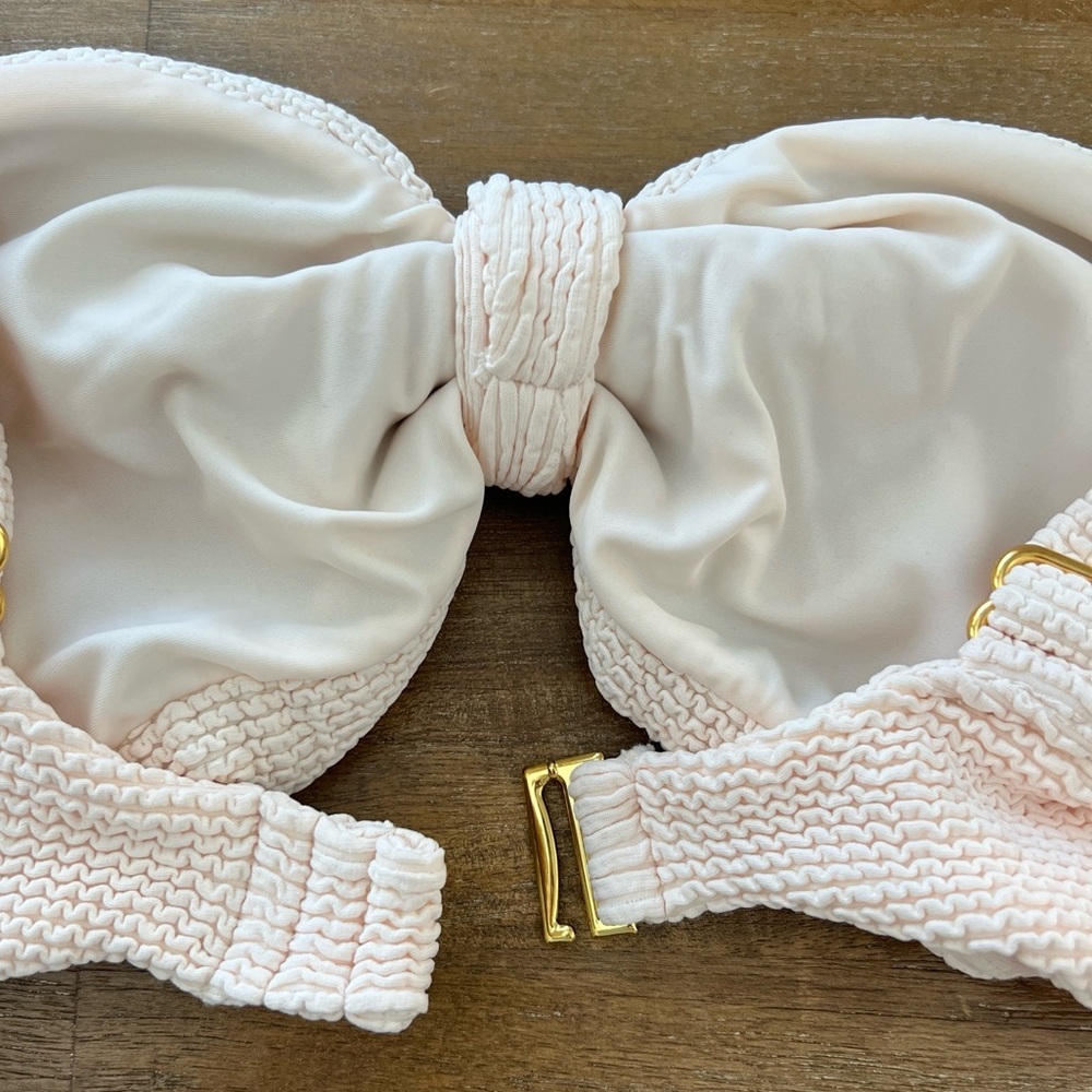 Montce Hayden Bikini Top Crema Scrunch NWOT - Picture 13 of 14